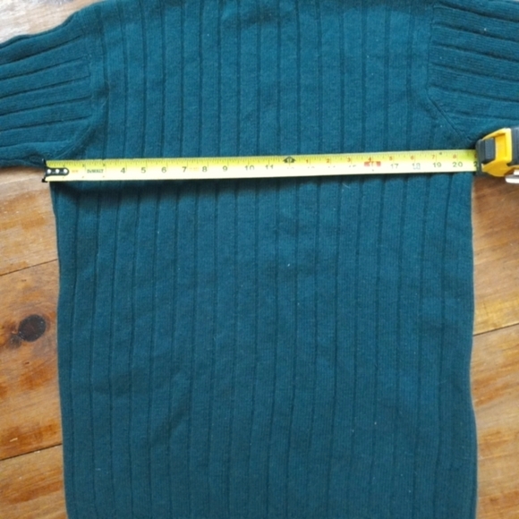 Abercrombie & Fitch Sweater Green Wool/Angora Pullover  Men's M, Softspun - Picture 3 of 5